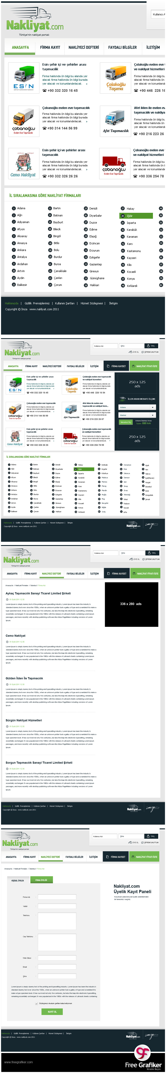 Nakliyat.com Web Sitesi Tasarımı